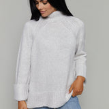 Vienna Funnel Neck Sweater - Turtle Dove