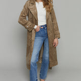 Jojo Suede Trench Coat