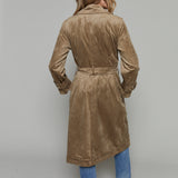 Jojo Suede Trench Coat