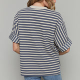 Macy Oversized Striped Top