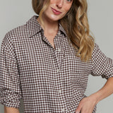 Veda Plaid Flannel Button Up