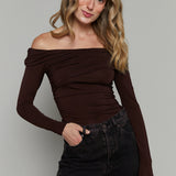 Rory Ruched Off The Shoulder Top
