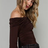 Rory Ruched Off The Shoulder Top