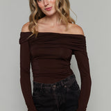 Rory Ruched Off The Shoulder Top