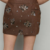 Wells Floral Embellished Mini Skirt
