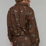 Kellie Floral Embellished Woven Jacket
