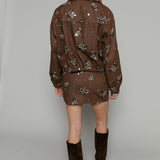 Wells Floral Embellished Mini Skirt