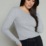 Willow Thermal Long Sleeve Top - Heather Grey