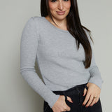 Willow Thermal Long Sleeve Top - Heather Grey