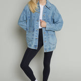 Remy Patch Pocket Oversized Denim Jacket
