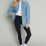 Remy Patch Pocket Oversized Denim Jacket