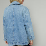 Remy Patch Pocket Oversized Denim Jacket