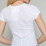 Luna Cropped Baby Tee - White
