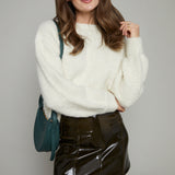 Mae Terry Knit Sweater - Cream