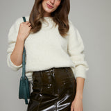 Mae Terry Knit Sweater - Cream