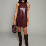Valencia Faux Leather Mini Dress
