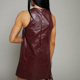 Valencia Faux Leather Mini Dress