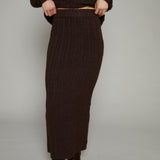 Carly Rib Knit Sweater Maxi Skirt