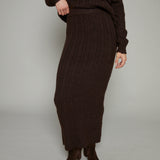 Carly Rib Knit Sweater Maxi Skirt