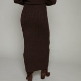 Carly Rib Knit Sweater Maxi Skirt