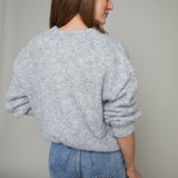 Mae Terry Knit Sweater - Grey