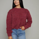 Mae Terry Knit Sweater - Bordeaux