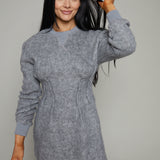 Rylan Cinched Waist Sweater Dress