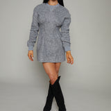 Rylan Cinched Waist Sweater Dress