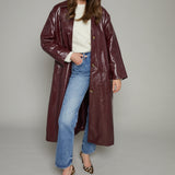 Calina Vinyl Trench Coat