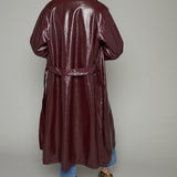Calina Vinyl Trench Coat