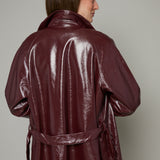 Calina Vinyl Trench Coat