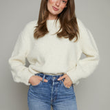 Mae Terry Knit Sweater - Cream