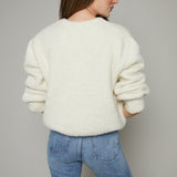 Mae Terry Knit Sweater - Cream