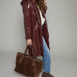 Monat Windproof Fleece Lined Vinyl Parka