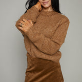 Lily Whipstitch Relaxed Sweater - Coconut