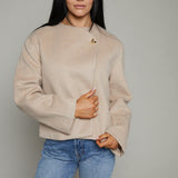 Declan Wool Blend Wrap Jacket