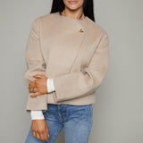 Declan Wool Blend Wrap Jacket