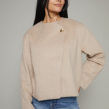 Declan Wool Blend Wrap Jacket