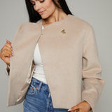 Declan Wool Blend Wrap Jacket