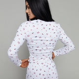 Mallory Henley Pointelle Top - Holly White