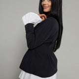 Greco Cinched Pleated Detail Blazer Dress