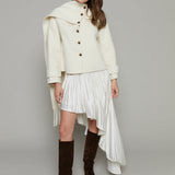 Bindi Asymmetrical Plisse Skirt