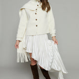 Bindi Asymmetrical Plisse Skirt