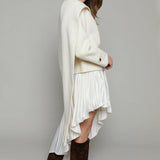 Bindi Asymmetrical Plisse Skirt