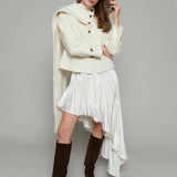 Bindi Asymmetrical Plisse Skirt