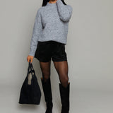 Delvine Faux Suede Shorts