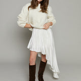 Bindi Asymmetrical Plisse Skirt