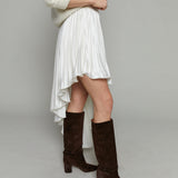Bindi Asymmetrical Plisse Skirt