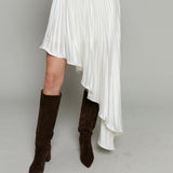 Bindi Asymmetrical Plisse Skirt