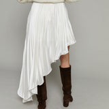 Bindi Asymmetrical Plisse Skirt